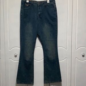 NWOT No Fuse flared jeans size 14